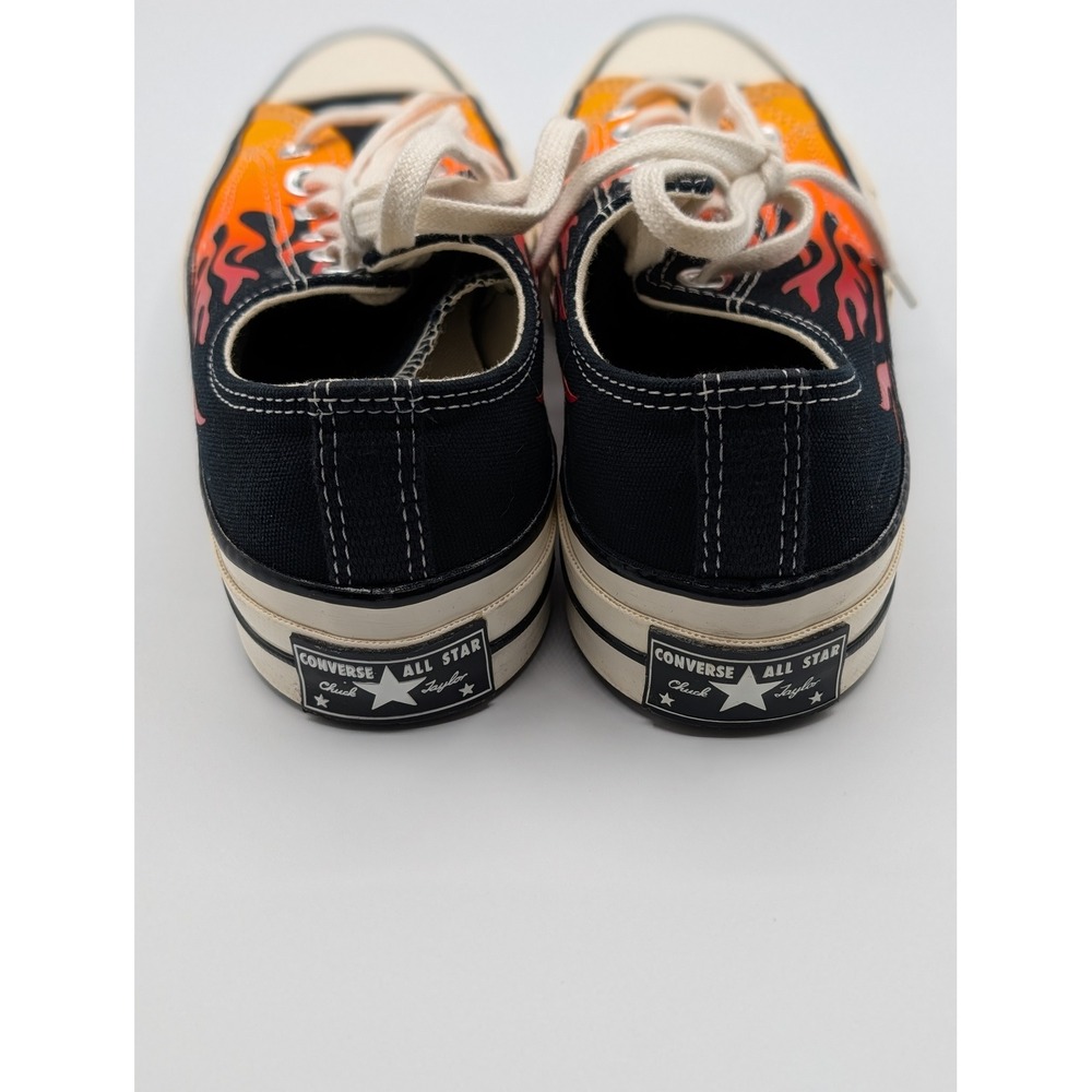 Converse Chuck 70 Archival Flame Print Low Top Black Red 167813C Womens 7 Mens 5 - Picture 5 of 12